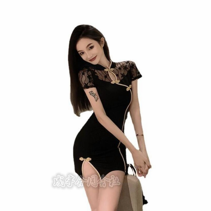 セクシー✨レース切替ミニワンピタイト大人カラー 即納】胸開きとフリルがセクシーかわいいレース切り替えタイト