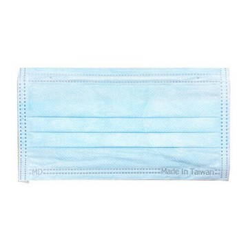 富璟 中大童平面醫用口罩(未滅菌/雙鋼印)-藍(50入/盒裝)(衛生用品，恕不退貨，無法接受者勿下單)