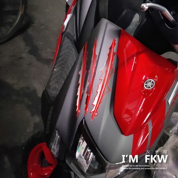 反光屋FKW 爪子 車貼 爪痕 鬼爪 大款 反光貼紙 防水貼紙 機車貼紙 汽車貼紙 重機貼紙 車身車側燈眉裝飾貼 耐曬