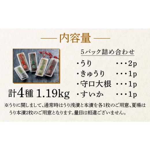 ふるさと納税 福岡県 築上町 奈良漬 「琥珀漬」4種 1.19kg 詰め合わせ《築上町》 ギフト 贈り…