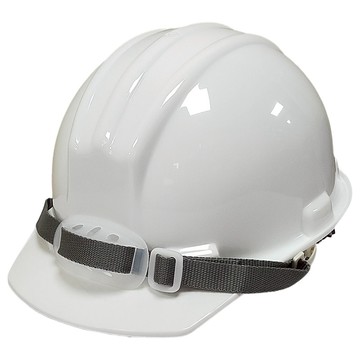 台灣製造 檢驗合格工程帽(武士帽)工業用防護頭盔白色