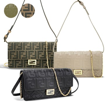 FENDI 芬迪 Baguette 專櫃$55200 翻蓋鍊帶兩用包-多款可選