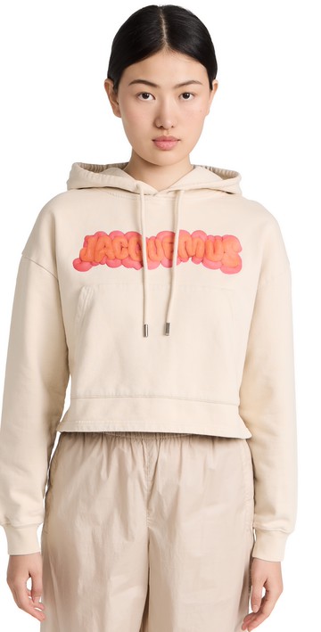 Jacquemus Le Sweatshirt Pate A Mode Sweatshirt Print Logo Paste Beige XS