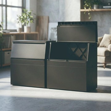 RISU｜SOLOW 掀蓋式多功能收納箱 250L 黑色