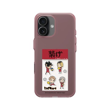 iPhone 17 Clear (相機按鈕) 晶醺玫 - 排球少年 Haikyu!! - 音駒貼紙包設計款