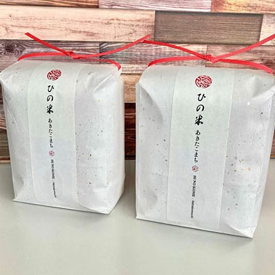 《定期便》4kg×9ヶ月 秋田県産 あきたこまち 精米 2kg×2袋 神宿る里の米「ひの米」（お米 小分け）