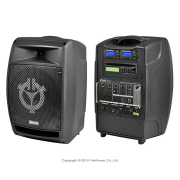 Stage Man CHIAYO 150W 雙頻道手提式多功能無線擴音機 UHF/USB.SD/鋰電池
