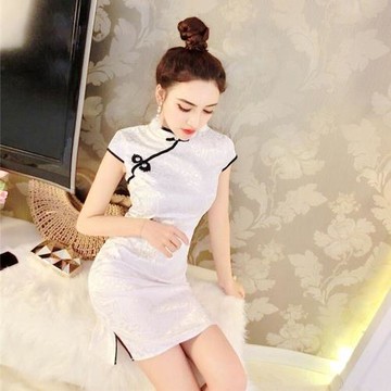 中式復古風日常手工連衣裙盤扣