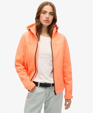 Superdry Women's Hooded Classic Trekker Jacket Cream Size: 8