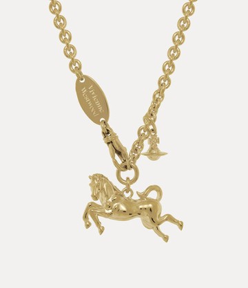 Vivienne Westwood Horse Pendant Necklace Brass Women