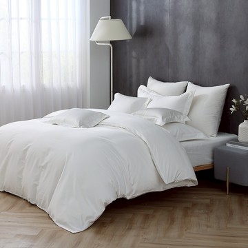 鴻宇 訂製 SUPIMA 500織 匹馬棉 135X195cm薄被套1件 月白 台灣製2321