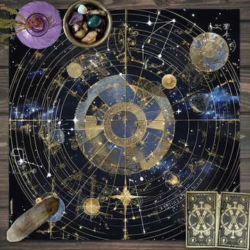 促銷🔥塔羅牌桌布ins風星座魔法陣桌布宿舍能量星際桌面裝飾檯布桌布
