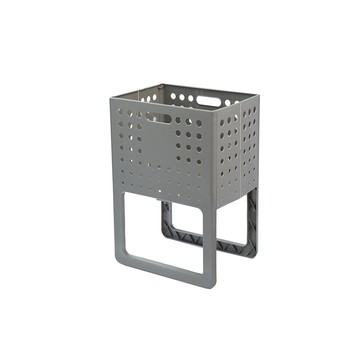 【日本Imakara】直立式可折疊洗衣籃/收納籃/置物籃-多色可選灰