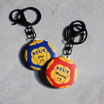 客製化文字巧固球吊飾4.4CM/5.8CM 每款可不同文字