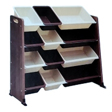 IRIS OHYAMA 愛麗思歐雅瑪 童心玩具收納架  KTHR-412  卡布奇諾  4層