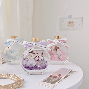 魔法水晶浮游花 附免費包裝 浮游花夜燈組 客製化禮物 永生花夜燈