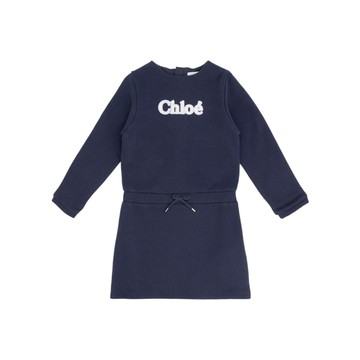 Chloé Kids 嬰幼兒海軍藍休閒洋裝