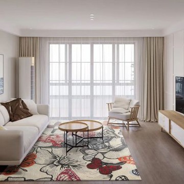 【山德力】藝術古典羊毛地毯 200x290cm 翩飛紅