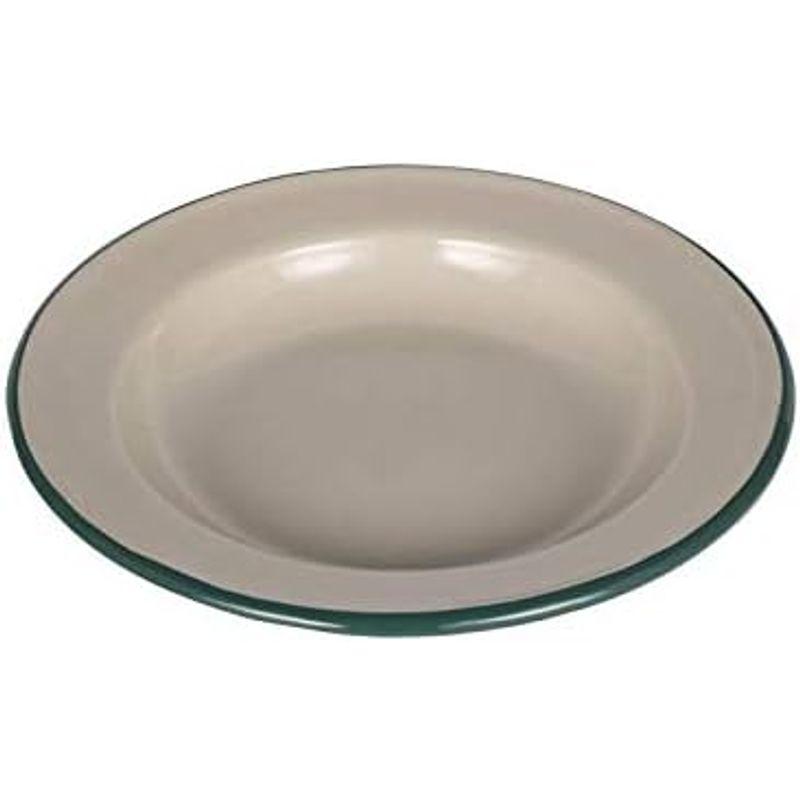 ダルトン キャンプ 食器 ENAMELED PLATE S BEIGE GREEN K19-0102