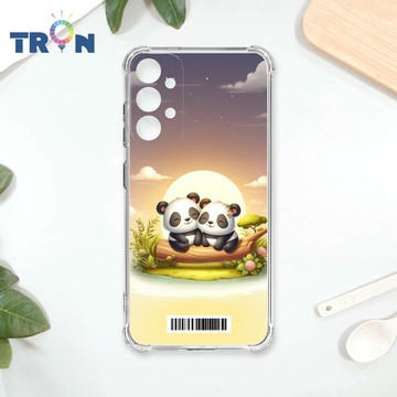 TRON 三星 A33 5G 可愛萌熊貓 四角防摔載具殼 軟殼 手機殼