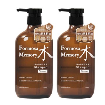 【清淨海】森山島讀洗髮精-木 750ml x 2入