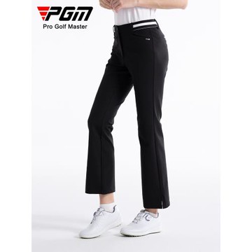 PGM高爾夫褲子女新品春夏高腰微喇長褲透氣開叉球褲修身直筒長褲