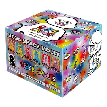 Pop Mart Mega Space Molly 400% Jon Burgerman Space Cadets Sealed Cases (6 Blind Boxes)