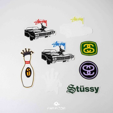 AirRoom正品現貨 STUSSY Logo 皇冠 車子 保齡球 貼紙