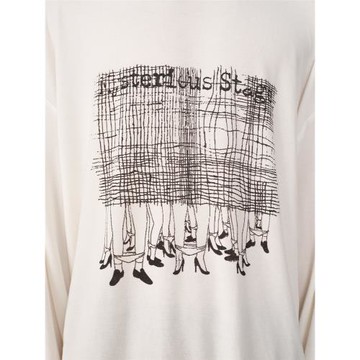 JCAESAR LONG SLEEVE 神秘舞臺長袖 天絲羊毛白色 合身印花打底衫