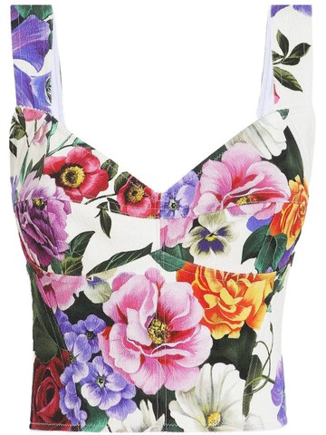 Dolce & Gabbana Bustier With Print