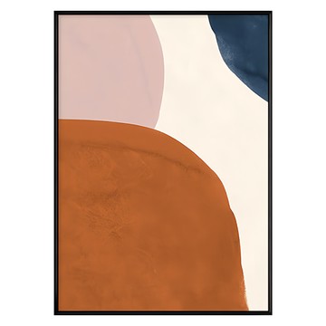 幾何圓 I 掛畫  59.4 x 42cm  黑色