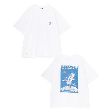 CHUMS Space Booby Spaceship Pocket T-Shirt 男 短袖上衣 白色 CH012701W001