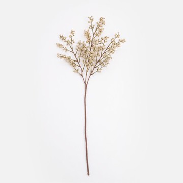 查莉擬真花插相思樹枝71cm 白