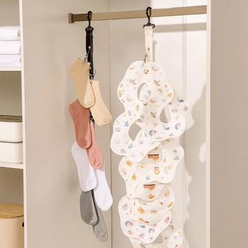 垂直式可旋轉帽子收納掛勾-多色可選 時尚黑