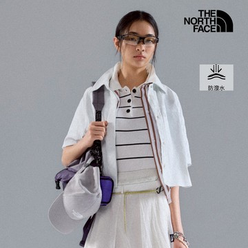UE女款白色DWR防潑水短袖POLO襯衫｜8F582P1