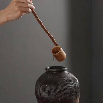 天然手工竹制打酒器 酒提子盛酒工具家用小號舀水勺 批發一件代發