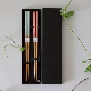 【Yourtableware】 新婚賀禮 喬遷禮 日本 style 淡雅 筷子 夫妻筷 禮盒組