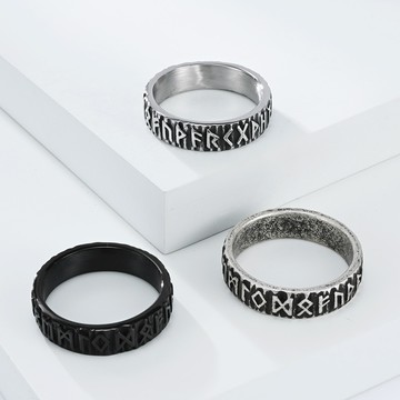 STEEL 鋼戒。簡約盧恩文字 | TM