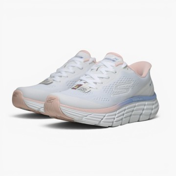 SKECHERS 慢跑鞋 GO RUN MAX FLEX 白粉藍 瞬穿 回彈 女 129760WMLT