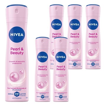 NIVEA 妮維雅 止汗爽身噴霧 珍珠煥采  150ml  6瓶