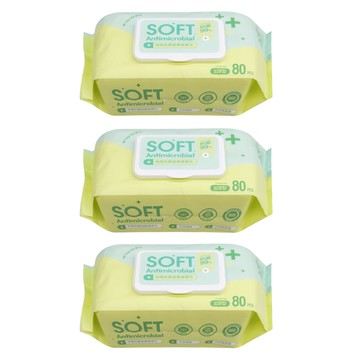 FAmILyLIFE 生活 特厚抗菌超柔細濕巾 居家外出多用途  1入  3包