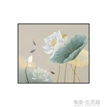 電錶箱裝飾畫輕奢免打孔現代簡約配電箱遮擋中式新中式推拉創意畫有緣生活館 雙11全館免運