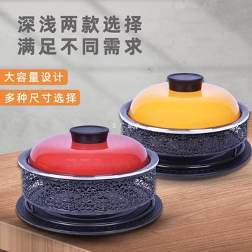 批發商用鋁合金剁椒魚頭鍋特色酒精爐家用不沾海鮮盤小火鍋干鍋鍋