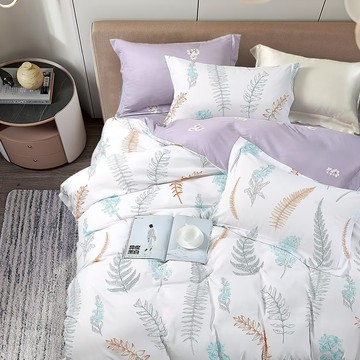 J-bedtime 床寢時光 萊賽爾天柔絲 SP7877S 春風十裏  單人被套 + 單人床包 + 枕頭套套裝  單人床包105 x 186cm + 單人被套135 x 195cm + 枕套45 x 75cm