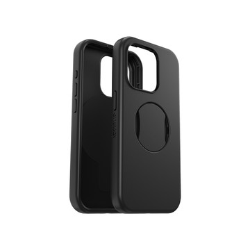 OTTERBOX iPhone 15 Pro 6.1吋 OtterGrip Symmetry 炫彩幾何保護殼-黑(支援MagSafe)