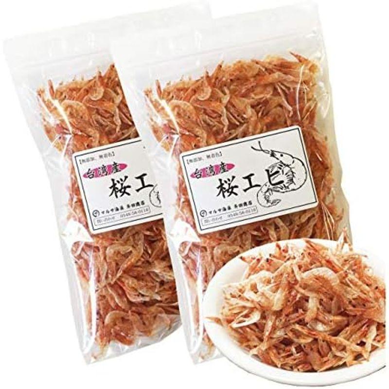 桜えび 台湾産 素干し 80g (40g×2袋) カルシウムたっぷり 干しエビ