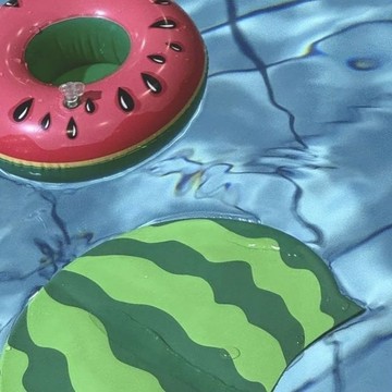 【新品熱銷】搞笑大頭圍矽膠西瓜泳帽 加大防水不勒頭 矽膠泳帽 男女通用款 泳帽 矽膠 西瓜泳帽 大頭圍泳帽