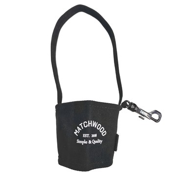 Matchwood Cup Sleeve 掛勾式摺疊杯套 12安棉帆布/塑料掛勾  民族風灰藍圖騰  1個  1入