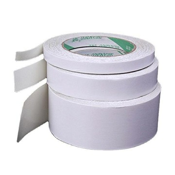 高粘度墻面雙面膠布基膠帶地毯可手撕膠布磨砂半透明會展加厚雙面