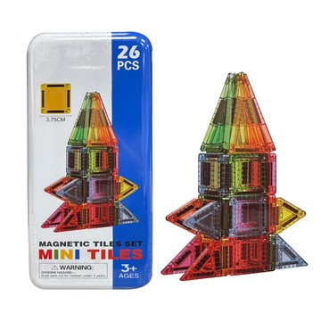 磁性積木 【GUYI TOY】火箭小磁片 26PCS 攜帶方便 小磁片 MNTL Connetix相容